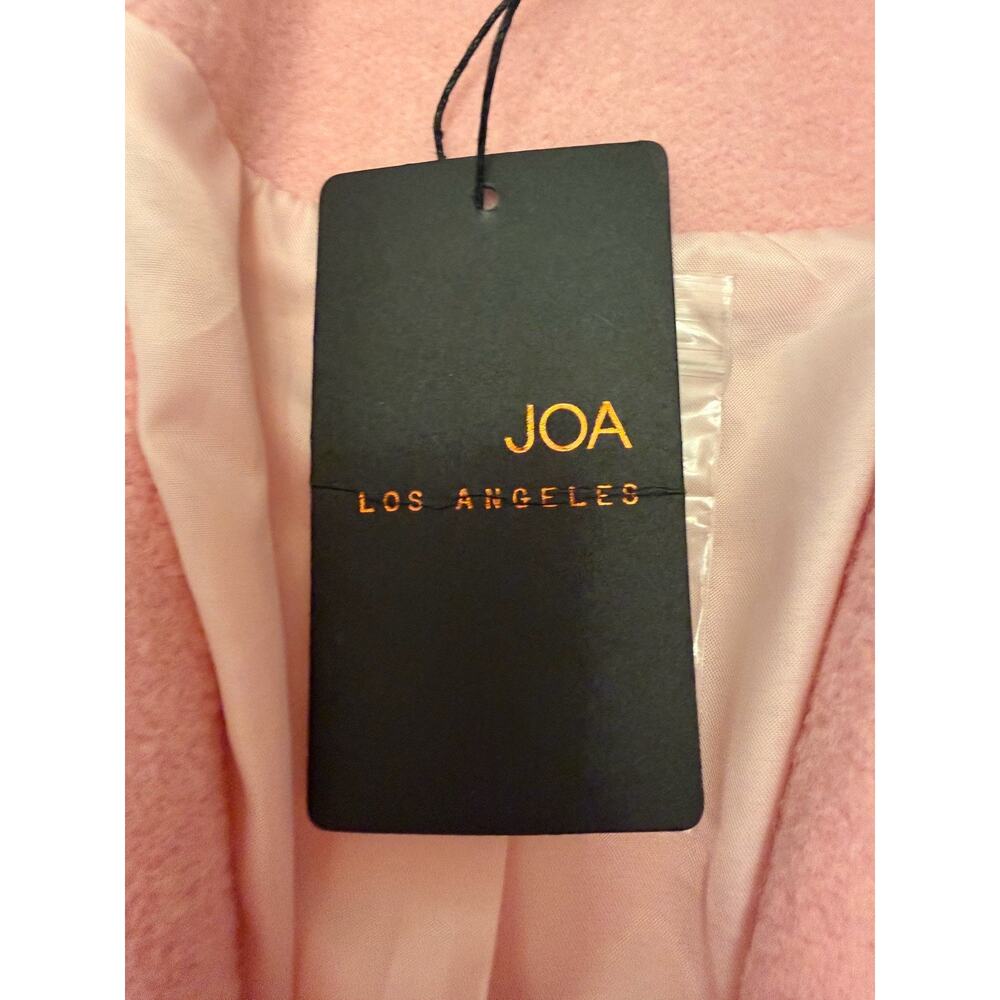 NWT JOA Los Angeles Wool Blend Pastel Pink Overcoat Sz M Feminine Oversized - Picture 7 of 11
